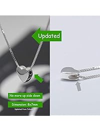 WRISTCHIE Tiny Floating Heart Necklace 18"