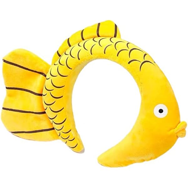Diadema De Pez Dorado Estereoscópica – Aro De Peluche Para Halloween, Cosplay Y Fiestas Marinas