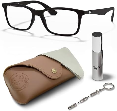 Ray-Ban RB8421 Square Shape Metal Eyeglasses with Official Eyewear