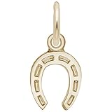 Gold Plated Horseshoe Charm, Charms for Bracelets