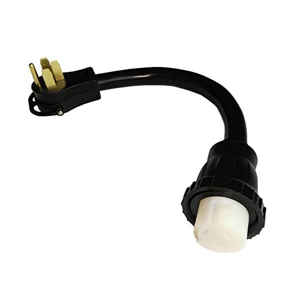 Parkworld-692248-Shore-Power-Adapter-Cord-RV-50-AMP-Standard-14-50P-plug-male-to-Marine-50A-SS2-50R-Locking-Receptacle-female-with-locking-ring