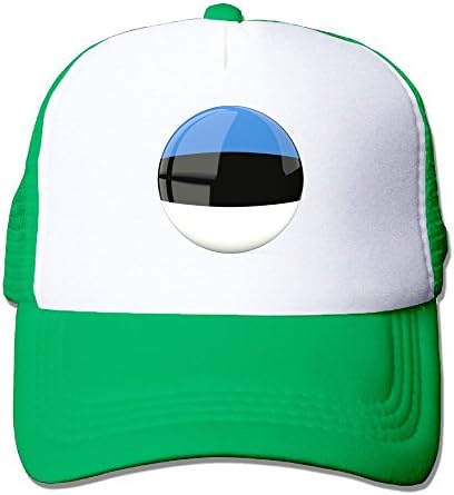 PJ090KA Custom Vintage Unisex-Adult Flag Of Estonia Travel Cap Hat Kellygreen