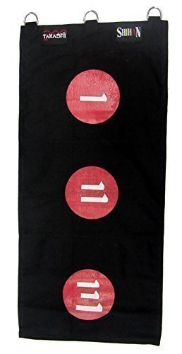 SAND WALL BAG KUNG FU Canvas Wall Striking Bag 3 Section's BLACK 1,2,3,CHINESE 'CANTON' Wing Chun Kung Fu Sand Wall Bag with Hanging D-Rings (sold Un-Filled) Wingchun Classic Boxing Sand Bag