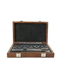 SHARS Herramienta 81 pieza Acero Gage Block Set de precisión con NIST pepel de certificado: .1001 "A .1009," .101 a .149 ", de .05 a .95, 1"; 2"