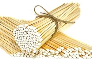 WINECRAFT 8" White Extra Long Matches | 100 Count Color Safety Match Bundle (8 inches) - Replacement Refill Long for Fireplace Candles - Wooden Wood Match Sticks (White)