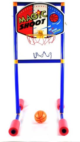 Magic Shoot Deluxe 23 Piece Floating Swimming Pool Toy Basketball Play Set w/ Backboard, Hoop, Ball, Hand Pump