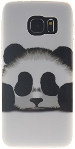 Galaxy S6 Edge G9250 case,Ramidy Cute panda Printing Soft TPU Gel Silicone Clear Bumper Protectiove Skin Case Cover For Samsung Galaxy S6 Edge G9250