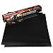 2 Pack Large Thick Heavy Duty Non Stick Teflon Oven Liners Mat, 17"x 25" BPA and PFOA Free, for bottom of Electric Oven Gas Oven Microwave Charcoal or Gas Grills