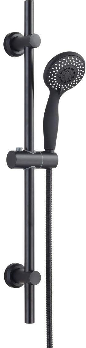 Keenware KRK-007 Shower Riser Rail Kit, Black