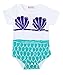 ARDOUR VAN Baby Girl Girls Todder Sea-Maid Cotton One Piece Romper Outfit Clothes Bodysuits (6-12 Months)