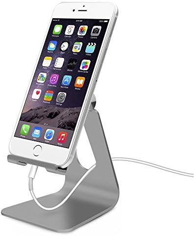 Adjustable Cell Phone Stand, Cradle, Dock,Holder for iPhone 7 6 6s Plus 5 5s 5c,all Android Smartphone,Universal Phone Stand (Black)