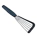 Kuhn Rikon Stainless Steel Soft Edge Slotted Spatula with Silicone Edge, Black