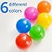 kiddzery Plastic Air Filled Balls for Pits 200 Pack | Crush Proof, Durable, BPA & Phthalates Free, Colorful | for Indoors & Outdoors, Play Tents, Kiddie Pools, Playpen, Jumping Castles, Bounce Houses