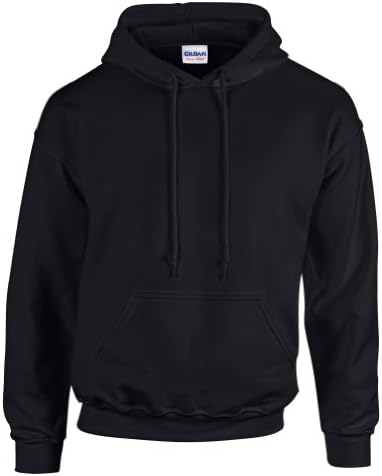 thick plain black hoodie