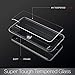 Nicexxxx Anti-Scratch 9H Tempered Glass Back and Soft TPU Bumper Drop Protection, Wireless Charging Compatible with iPhone X/iPhone Xs