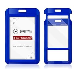 12 Pack Sliding ID Badge Holder with Double-Sided