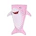 SINOGEM Shark Tail Blanket - Plush Animal Sleeping Bag Blanket Shark Toys for Kids by (Pink)