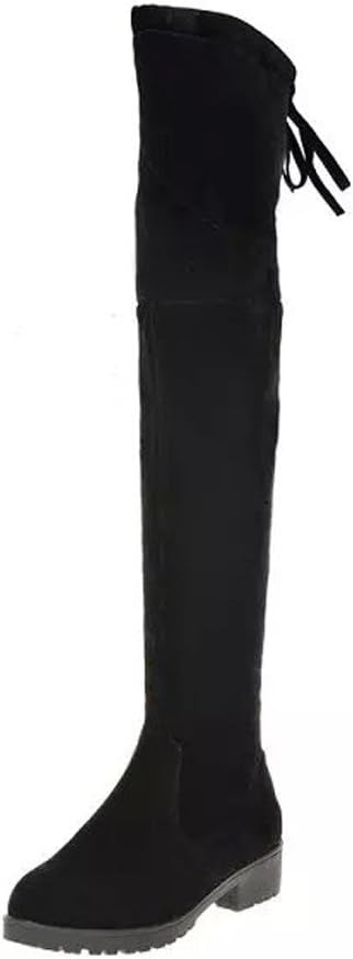 Women Boots Women Winter Autumn Fashion Mid Heel Bottom Boots Knee High Leg Long Boots