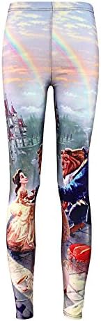 Summer Leggings Women Sexy Popular Beauty and the Beast Fitness Jeggings Pants