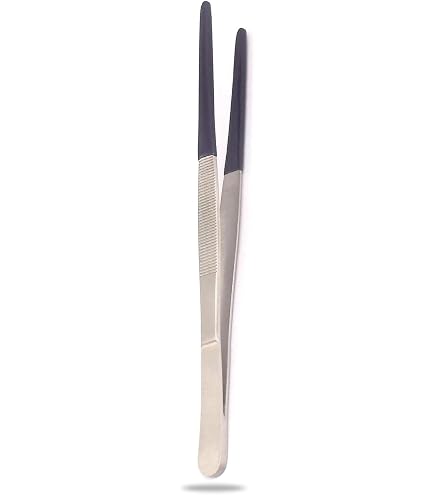 8 Tweezers PVC Coated Tips Ultrasonic Cleaning Jewelry Steam SOFT NON Marring