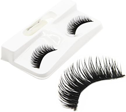 False Eyelashes,yMakeUp 1 Pair Black Long Thick Soft Flase Eye Lashes Reusable for Makeup Cosmetic Fake Eyelashes（Glue Included） (506)