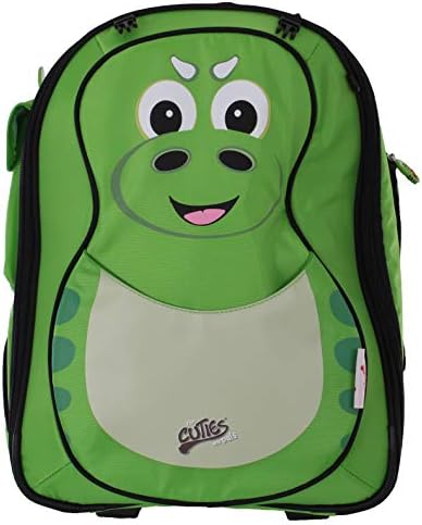 Cuties and Pals Kids Soft Trolley Case with Wheels | P-Rex The Dinosaur | Children's Cabin Luggage | CUPREX STC