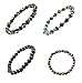 Magnetic Stretch Black Simulated Hematite Bracelet