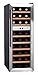 HOMEIMAGE DUAL-ZONE Thermal Electric Wine Cooler with Stainless Steel Door & Wooden Rack for 27 Bottles - HI-27SS