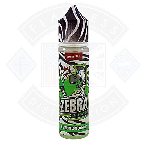 Zebra Scientist Watermelon Coconut 50ml E Liquid ✔ Authentic, Premium Flavoured Eliquid ✔ Nicotine Free 0%
