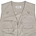LUSI MADAM Men's Poplin Outdoors Travel Sports Pockets Vest US XL/Asia 4XL Off-White