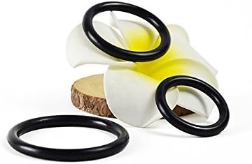 Anseke 3Pcs Silicone Men's Lock Ring Time Delay Ring Classic Ring Set