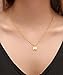 ESCALIE Elephant Necklace, Elephant Pendant Necklace, 24K Gold Plated, Lucky Symbol, 16