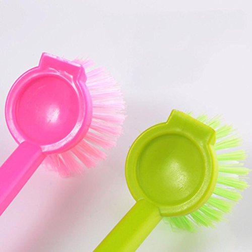 Kitchen Dish Brush Scrub Dish Brushes for Dishes Pots Pans Skillet Cleaning (Color random) - Thumbnail 3