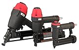 3PLUS HCBFN3SP Pneumatic Angle Finish Nailer & Narrow Crown Stapler & Pinner Combo Kit