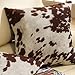 ATAZUA Must-Have Decorative Accent Throw toss Cow Hide Print Pillows (Set of 2).Will Certainly accessorize Your Living or Bedroom Furniture. Add Decor to Your Area Rug, Lamps, Bedding, or Curtains n.