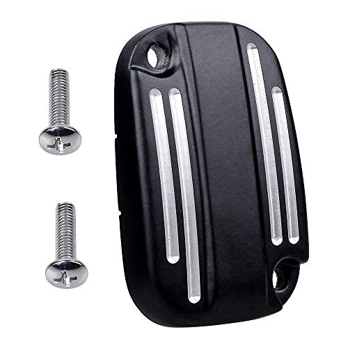 image for Anzio Front Black CNC Brake Clutch Master Cylinder Cover Compatible wi