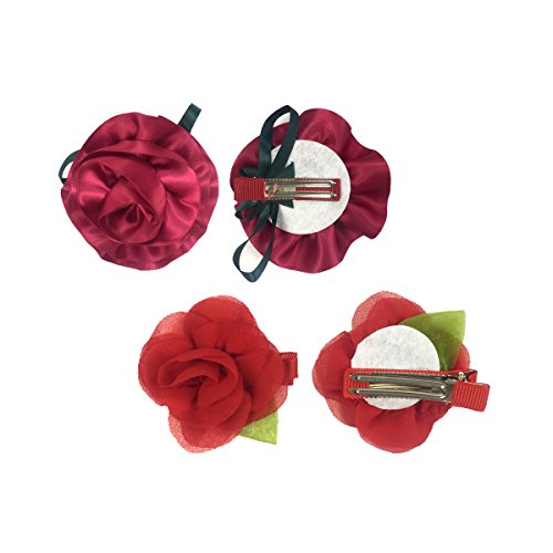 Wrapables Red & Bold Hair Clips (12 Set_