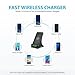 NOVETE Wireless Charger with Fan, Qi Certified Fast Wireless Charging 10W for Galaxy Note 9/S9/S9 Plus/Note 8/S8, 7.5W Fast Charge Compatible with iPhone XS MAX/XR/XS/X/8/8 Plus (Adapter Not Included)
