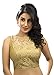 Bollywood Blouses Women's Designer Fine Zari Floral Pattern Net Saree Blouse Gold