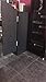 Yancorp Matte Black Grain Wood Textured Contact Paper Vinyl Film Self-Adhesive Wallpaper Shelf Liner Drawer Plywood Peel-Stick Countertop Sticker (17.7