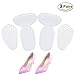 Fibee Heel Grips Shoe Pads Ball Of Foot Inserts High Heel Foot Cushions Soft Gel Toe Insole liners Shoe Too Big (Clear)