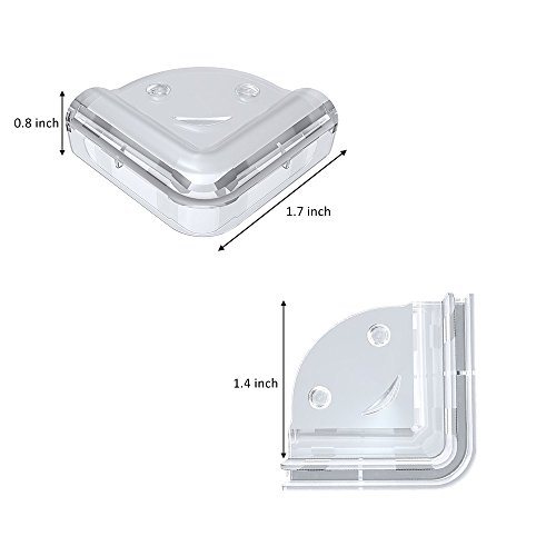 Anpatio 20Pcs Baby Safety Table Edge Guard Protector Anti-Collision Thick Soft Impact Rubber Clear Corner Cushion for Home Kitchen Office Desk Bed Cupboard Furniture Edge with 3M Adhesive - Thumbnail 6