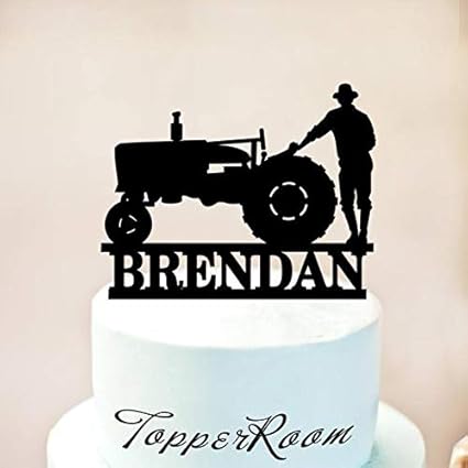 Decoration De Gateau Pour Tracteur Decoration De Gateau Pour Fermier Fete D Anniversaire Amoureux Tracteur Avec Nom Decoration De Gateau De Tracteur Decoration De Gateau Rustique 1181 Amazon Fr Cuisine Maison