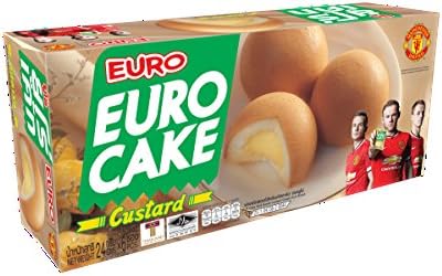 Euro Custard Cake 144g. (ุ6 Pieces X 24g.)