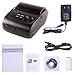 Wireless Bluetooth Receipt Thermal Printer, Portable Personal Bill Printer 2 Inches 58mm Mini USB POS Printer for Restaurant Sales Retail Compatible with Android/iOS/PC/Windows/Linux
