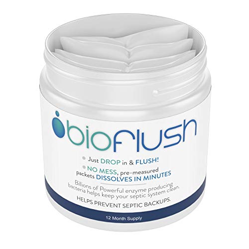 OuYteu Bioflush Natural Septic Tank Treatment (1Year Supply 12
