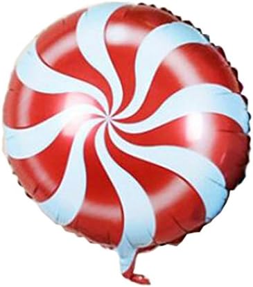 3 Pcs Windmill lollipop metallic foil helium Balloons for baby Birthday wedding Party Decoration (Red)