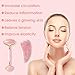 Ranphykx Jade Roller and Gua Sha Tools Set, Rose Quartz Roller and Gua Sha, Face Roller and Face Massager for Anti Aging, Beauty Massager for Skin Eyes Chin 2019 New Model No Squeaks