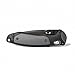 Benchmade - Boost 590 Knife, Drop-Point Blade, Serrated Edge, Coated Finish, Gray and Black Handle, Made in the USA