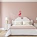Fiesta Tropical Plastic Flamingo Marquee Light, LED Baby Night Light, Romantic Dim Mood Lamp 2AA Battery Operated, Wall Decor